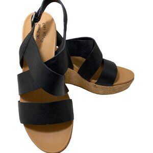 Kork-Ease women's Shoes black cork wedges shoe SIZE US11 PREOWNED Very Good Cond